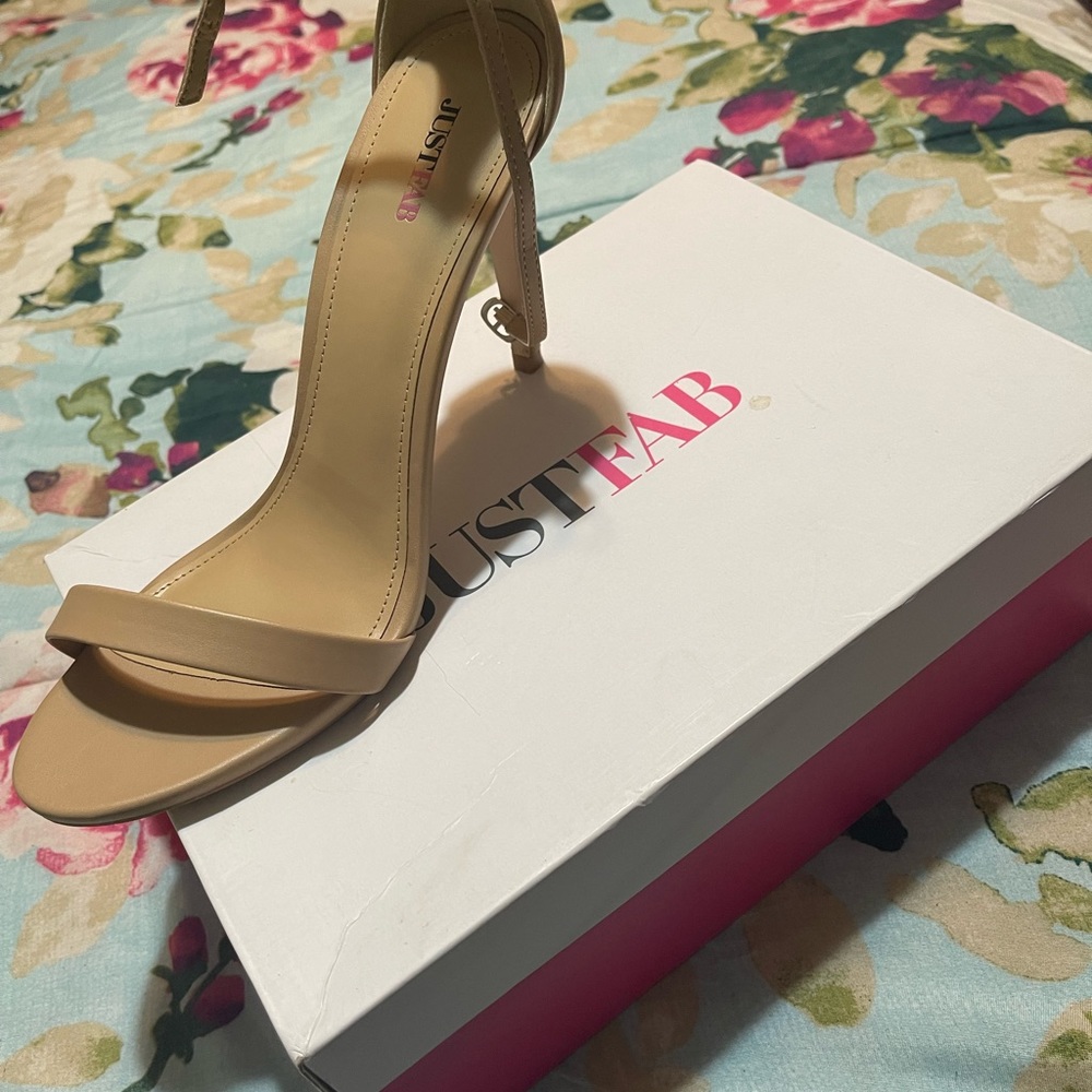 Tan just fab stiletto